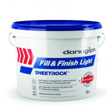 Шпатлевка финишная Danogips Fill&Finish Light, полимерная, белая, 10 л