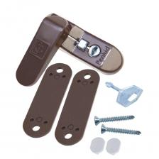 Набор 1 шт: Замок -блокиратор оконный Penkid Sash Lock, коричневый Набор 1 шт: Замок -блокиратор оконный Penkid Sash Lock, коричневый