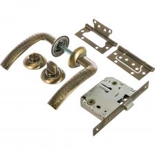 Межкомнатный комплект Комплект для двери Фабрика замков FZ SET 04-C 170 2H BK AB СТ-00000096