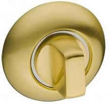 Завертка дверная Kerron, круглая, DN7900 SG/CP, матовое золото
