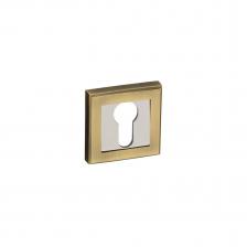 Накладка дверная Kerron, квадратная, античная бронза