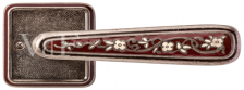 Дверная ручка Николь Цвет фурнитуры:PAI серебро античное блестящее