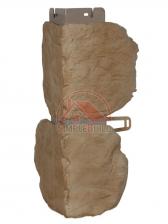 Угол фигурный для панели «Альта-Профиль», бутовый камень нормандский