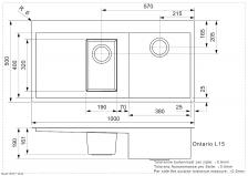 Кухонная мойка REGINOX Ontario 1.5 LUX OKG right L