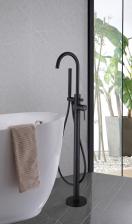 Напольный смеситель для ванны ABBER Wasser Kreis (AF8115B) черный матовый