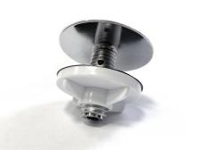 Заглушка для раковины вместо отверстия под смеситель, диаметр шляпки 49 мм цвет хром – фото 2