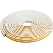 Самоклеящийся уплотнитель Sila D-профиль, 12 м, белый W12 SILADW12