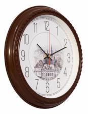 Бюрократ (BURO) Часы настенные аналоговые Бюрократ R63P коричневые