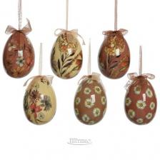 Kaemingk Пасхальные украшения Яйца Easter Etude 12 см, 6 шт, подвеска * – фото 1