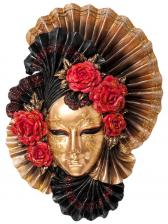Венецианская маска Пионы Veronese Размер: 28*21,5*6 см E60192