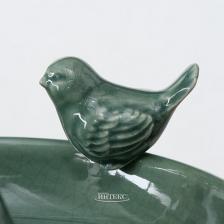 Boltze Декоративная кормушка для птиц Гертлин 20 см зеленая 2010460 – фото 2