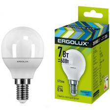 Светодиодные лампы Ergolux LED-G45-7W-E14-4K, 10 шт