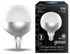 Лампа светодиодная Gauss Colored E27 9Вт 4000K 1014802209 Цвет арматуры серый Цвет плафонов серый Лампа светодиодная Gauss Colored E27 9Вт 4000K 1014802209 Цвет арматуры серый Цвет плафонов серый