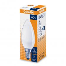 Лампа накаливания Osram CLAS B FR 40 Вт E14 свеча 400 Лм 2700К теплый свет 230 В матовая