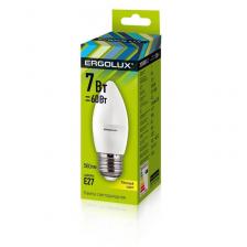 Лампа светодиодная Ergolux LED C 7Вт E27 3000К 560Лм 240В 13297