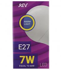 Лампа светодиодная REV 7 Вт E27 груша A60 2700К теплый белый свет 180-240 В матовая – фото 1