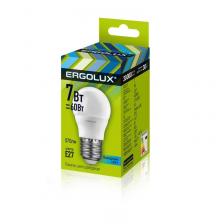 Лампа светодиодная Ergolux LED G 7Вт E27 4500К 675Лм 240В 12145