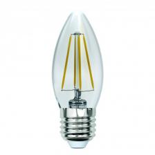 LED-C35-13W/3000K/E27/CL PLS02WH Лампа светодиодная. Форма "свеча", прозрачная. Серия Sky. Теплый белый свет (3000К). Картон. ТМ Uniel.