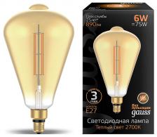 Лампа светодиодная Gauss Oversize E27 6Вт 2700K 157802118 Цвет арматуры серый Цвет плафонов серый Лампа светодиодная Gauss Oversize E27 6Вт 2700K 157802118 Цвет арматуры серый Цвет плафонов серый