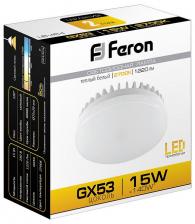 Лампа светодиодная Feron Saffit LB-454 GX53 12Вт 2700K 25834 Цвет арматуры Неокрашенный Цвет плафонов серый – фото 1