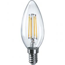 Светодиодная лампа свеча Navigator 61 356 NLL-F-C35-6-230-4K-E14, цена за 1 шт. – фото 1