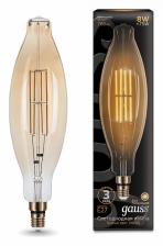 Лампа светодиодная Gauss LED Vintage Filament E27 8Вт 2400K 155802008 Цвет арматуры золото Цвет плафонов янтарный Лампа светодиодная Gauss LED Vintage Filament E27 8Вт 2400K 155802008 Цвет арматуры золото Цвет плафонов янтарный