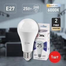 LED A65-25W-860-E27 Лампочка светодиодная ЭРА STD LED A65-25W-860-E27 E27 / Е27 25Вт груша холодный дневной свет, цена за 1 шт