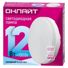 Светодиодная лампа GX53 ОНЛАЙТ 61 191 OLL-GX53-12-230-4K, цена за 1 шт.