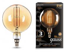 Лампа светодиодная Gauss LED Vintage Filament Flexible E27 8Вт 2400K 153802008 Цвет арматуры коричневый Цвет плафонов коричневый Лампа светодиодная Gauss LED Vintage Filament Flexible E27 8Вт 2400K 153802008 Цвет арматуры коричневый Цвет плафонов коричневый