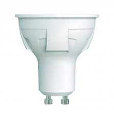 LED-JCDR 6W/NW/GU10/FR/DIM PLP01WH Лампа светодиодная, диммируемая. Форма «JCDR», матовая. Серия ЯРКАЯ. Белый свет (4000K). Картон. ТМ Uniel.