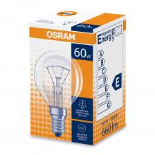 Лампа накаливания Osram CLAS P CL 60 Вт E14 шар 660 Лм 2700К теплый свет 230 В прозрачная