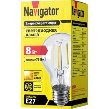 Диммируемая светодиодная лампа Navigator 61 623 NLL-F-A60-8-230-2.7K-E27-DIMM, цена за 1 шт.