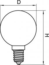 933822 Лампа LED FILAMENT 220V G50 E27 6W=65W 400-430LM 360G CL 3000K 30000H (в комплекте) (Lightstar LS933822) – фото 1