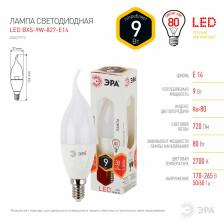 Лампочка светодиодная ЭРА STD LED BXS-9W-827-E14 E14 / Е14 9Вт свеча на ветру теплый белый свет – фото 2