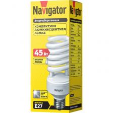Лампа КЛЛ Е27 Navigator 94 077 NCL-SH-45-840-E27, цена за 1 шт.