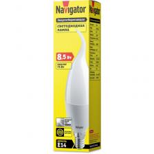 Светодиодная лампа свеча Navigator 61 331 NLL-FC37-8.5-230-4K-E14-FR, цена за 1 шт.