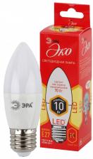 Лампочка светодиодная ЭРА RED LINE ECO LED B35-10W-827-E27 E27 / Е27 10Вт свеча теплый белый свет