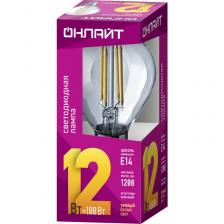 Светодиодная лампа шар ОНЛАЙТ 80 890 OLL-F-G45-12-230-2.7K-E14, цена за 1 шт.