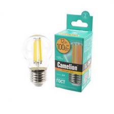 Лампа светодиодная Camelion LED12-G45-FL/830/E27 Филамент 12Вт E27 3000K BL1