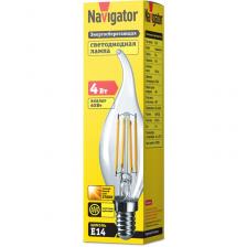 Светодиодная лампа свеча Navigator 71 308 NLL-F-FC35-4-230-2.7K-E14, цена за 1 шт.