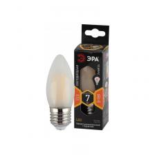 F-LED B35-7W-827-E27 frost Лампочка светодиодная ЭРА F-LED B35-7W-827-E27 frost E27 / Е27 7 Вт филамент свеча теплый белый свет, цена за 1 шт