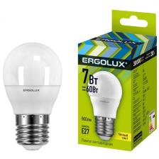 Светодиодные лампы Ergolux LED-G45-7W-E27-3K, 10 шт