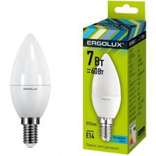 Светодиодные лампы Ergolux LED-C35-7W-E14-4K, 10 шт