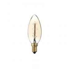 Лампа накаливания Е14 RETRO C35 GOLD 40w E14, цена за 1 шт.