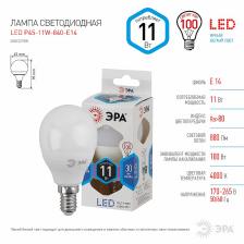LED P45-11W-840-E14 Лампочка светодиодная ЭРА STD LED P45-11W-840-E14 E14 / Е14 11Вт шар нейтральный белый свет, цена за 1 шт
