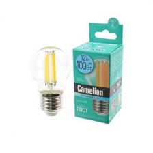 Лампа светодиодная Camelion LED12-G45-FL/845/E27 Филамент 12Вт E27 4500K BL1