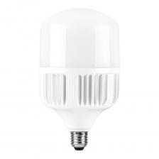 Лампа светодиодная FERON 70 Вт E27 цилиндр T140 6400К холодный белый свет 220 В для светильника РКУ матовая с дополнительным патроном Е40