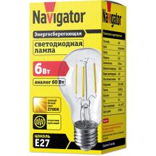 Светодиодная лампа груша Navigator 71 305 NLL-F-A60-6-230-2.7K-E27, цена за 1 шт.