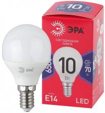 Лампочка светодиодная ЭРА RED LINE LED P45-10W-865-E14 R E14 / Е14 10Вт шар холодный дневной свет