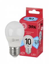 ECO LED P45-10W-840-E27 ЭРА (диод, шар, 10Вт, нейтр, E27) (10/100/3600)